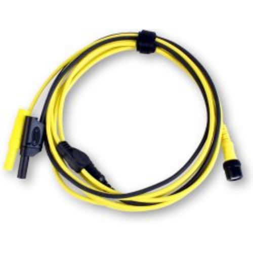 Cable coaxial amarillo 3m (TA128), toma BNC a 4mm (A)
