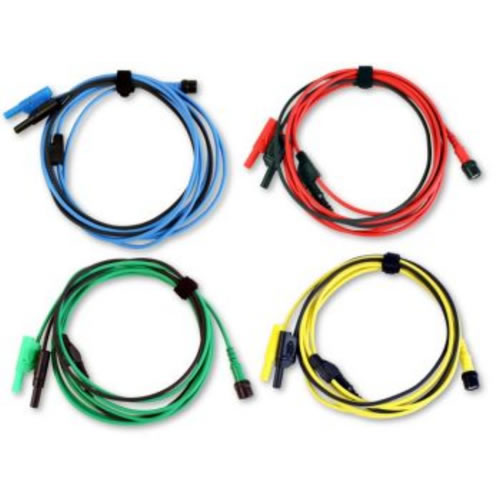 Juego de 4 cables osciloscopio 3 m (PP718), toma BNC a 4mm (A)