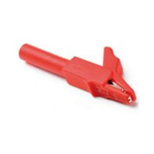 Pinza de cocodrilo pequeña roja (TA004) (A)