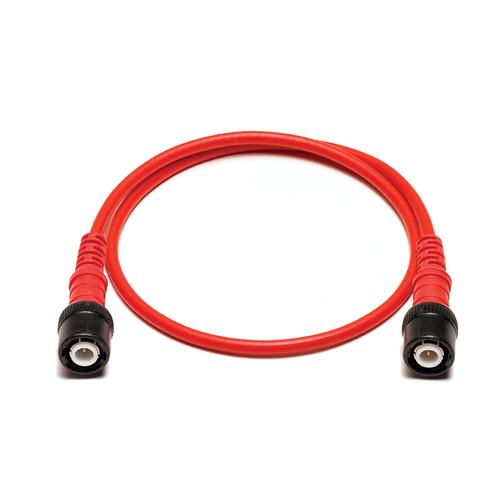 Un cable BNC a BNC de color rojo, 50 cm longitud TA244 (A)