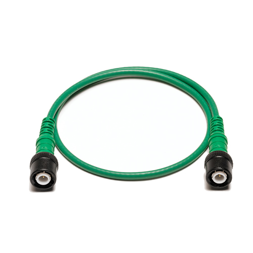 Un cable BNC a BNC de color verde, 50 cm longitud TA245 (A)